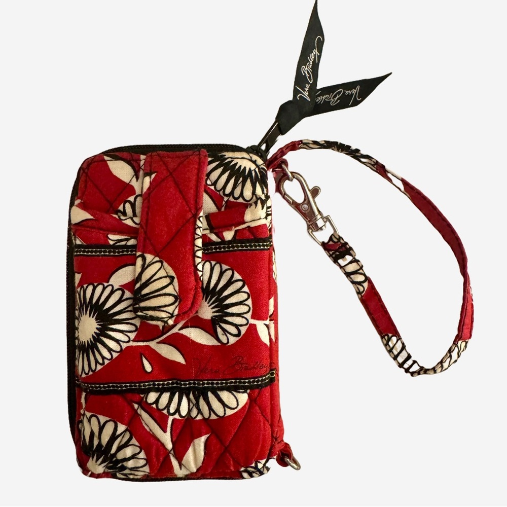 Vera Bradley Red Floral Women's Clutch Wallet